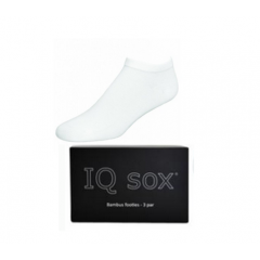 IQ SOX Footies (Soklet) HVID, 3-pak - Vælg størrelse